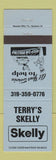 Matchbook Cover - Terry's Skelly oil gas BLUE
