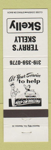 Matchbook Cover - Terry's Skelly oil gas WHITE