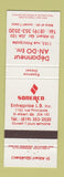 Matchbook Cover - Sonerco oil gas St Albert QC