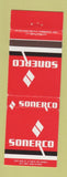 Matchbook Cover - Sonerco oil gas