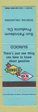 Matchbook Cover - Sunoco DX oil gas Sun Petroleum Duncan OK