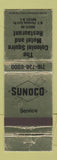Matchbook Cover - Sunoco oil gas Colonial Squire Motel Ripley NY WEAR