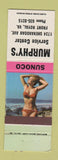 Matchbook Cover - Murphy's Sunoco oil gas Front Royal VA pinup WEAR