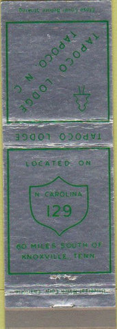 Matchbook Cover - Tapoco Lodge Knoxville TN