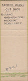 Matchbook Cover - Tapoco Lodge Knoxville TN