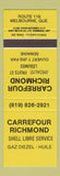 Matchbook Cover - Shell oil gas Carrefour Richmond Melbourne QC YELLOW