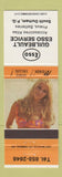 Matchbook Cover - Esso oil gas Guilbeault South Durham QC pinup