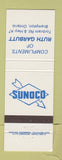Matchbook Cover - Sunoco oil gas Ruth Garbutt Brampton ON