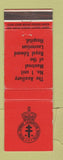 Matchbook Cover - Royal Edward Laurentian Hospital Montreal QC WEAR