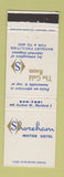 Matchbook Cover - Shoreham Motor Hotel Hartford CT