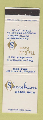 Matchbook Cover - Shoreham Motor Hotel Hartford CT