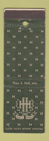Matchbook Cover - Hull Hotels Sacrament Hollywood CA