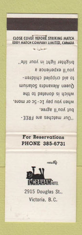 Matchbook Cover - Ingraham Hotel Victoria BC WEAR