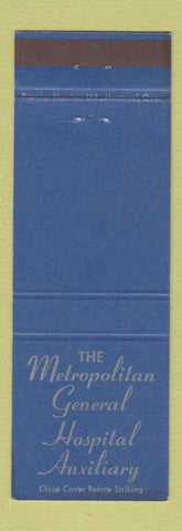 Matchbook Cover - Metropolitan General Hospital Auxiliary Canada