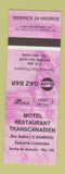 Matchbook Cover - Motel Transcanadien Sortie St Antonin QC Gulf oil gas PURPLE