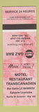 Matchbook Cover - Motel Transcanadien Sortie St Antonin QC Gulf oil gas PINK