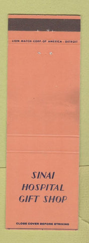 Matchbook Cover - Sinai Hospital Gift Shop Detroit MI WEAR