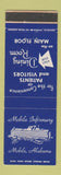 Matchbook Cover - Mobile Infirmary Mobile AL