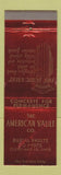 Matchbook Cover - American Vault Burial Doric Cleveland OH WEAR