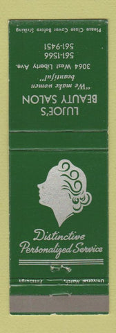 Matchbook Cover - Lujoe's Beauty Salon Pittsburgh PA