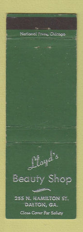 Matchbook Cover - Lloyd's Beauty Shop salon Dalton GA