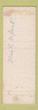 Matchbook Cover - Owens Monumental Monuments Memorials Bangor PA