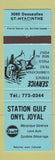 Matchbook Cover - Gulf oil gas Onyl Jaal St Hyacinthe QC