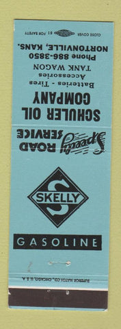 Matchbook Cover - Schuler Skelly oil gas Nortonville KS
