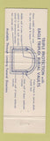 Matchbook Cover - American Vault Concrete Products Detroit MI