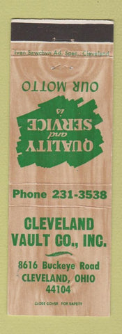 Matchbook Cover - Cleveland Vault Company OH WOODY