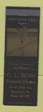 Matchbook Cover - CL Losh Funeral Home Boyertown PA WEAR