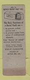 Matchbook Cover - Wilbert Burial Vaults Buffalo NY W Pietszak WEAR