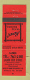 Matchbook Cover - Gagnon Esso oil gas Anse Ste Anne Des Monts QC WEAR RED