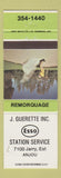 Matchbook Cover - Esso oil gas J Guerette Anjou QC golf scene