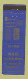 Matchbook Cover - Blight Funeral Home Kingston PA