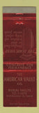 Matchbook Cover - American Vault Burial Doric Cleveland OH