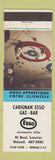 Matchbook Cover - Esso oil gas Gcarignan Gaz Bar Beloeil QC