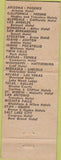 Matchbook Cover - California Hotel Glendale CA