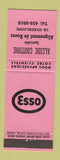 Matchbook Cover - Esso oil gas Alcide Couture La Guadeloupe QC NEON PINK WEAR
