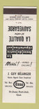 Matchbook Cover - Esso oil gas J Guy Belanger St Jean Port Joli QC