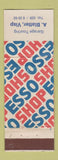 Matchbook Cover - Esso oil gas A Blatter Visp Switzerland WEAR