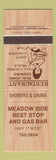 Matchbook Cover - Meadow Side Rest Stop oil gas