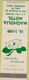 Matchbook Cover - Magnolia Motel Wharton TX
