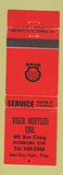 Matchbook Cover - Viger Muffler Shell oil gas Richmond QC RED WEAR