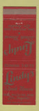 Matchbook Cover - Lindy's Steak House Los Angeles CA