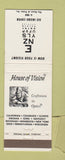 Matchbook Cover - House of Vision Opticians CHAIN