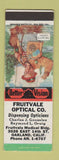 Matchbook Cover - Fruitvale Optical Oakland CA