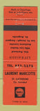 Matchbook Cover - Shell oil gas Laurent Marcotte St Augustin QC WEAR