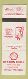 Matchbook Cover - Station Shell oil gas Ste Flavie QC
