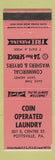 Matchbook Cover - Coin Operated Laundry Pottsville PA